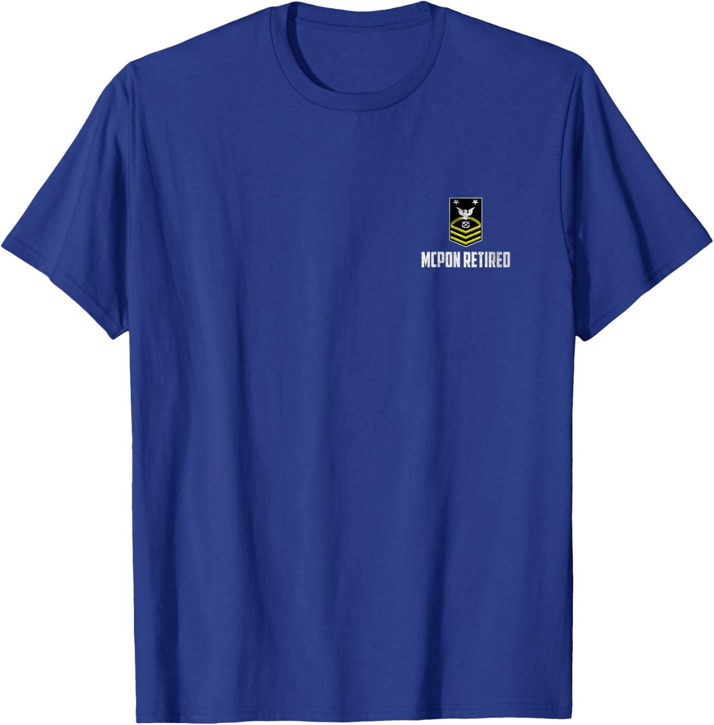 Retired E-9 Master Chief Petty Officer MCPON Rank Logo Papa T-Shirt - T-Shirt | Royal