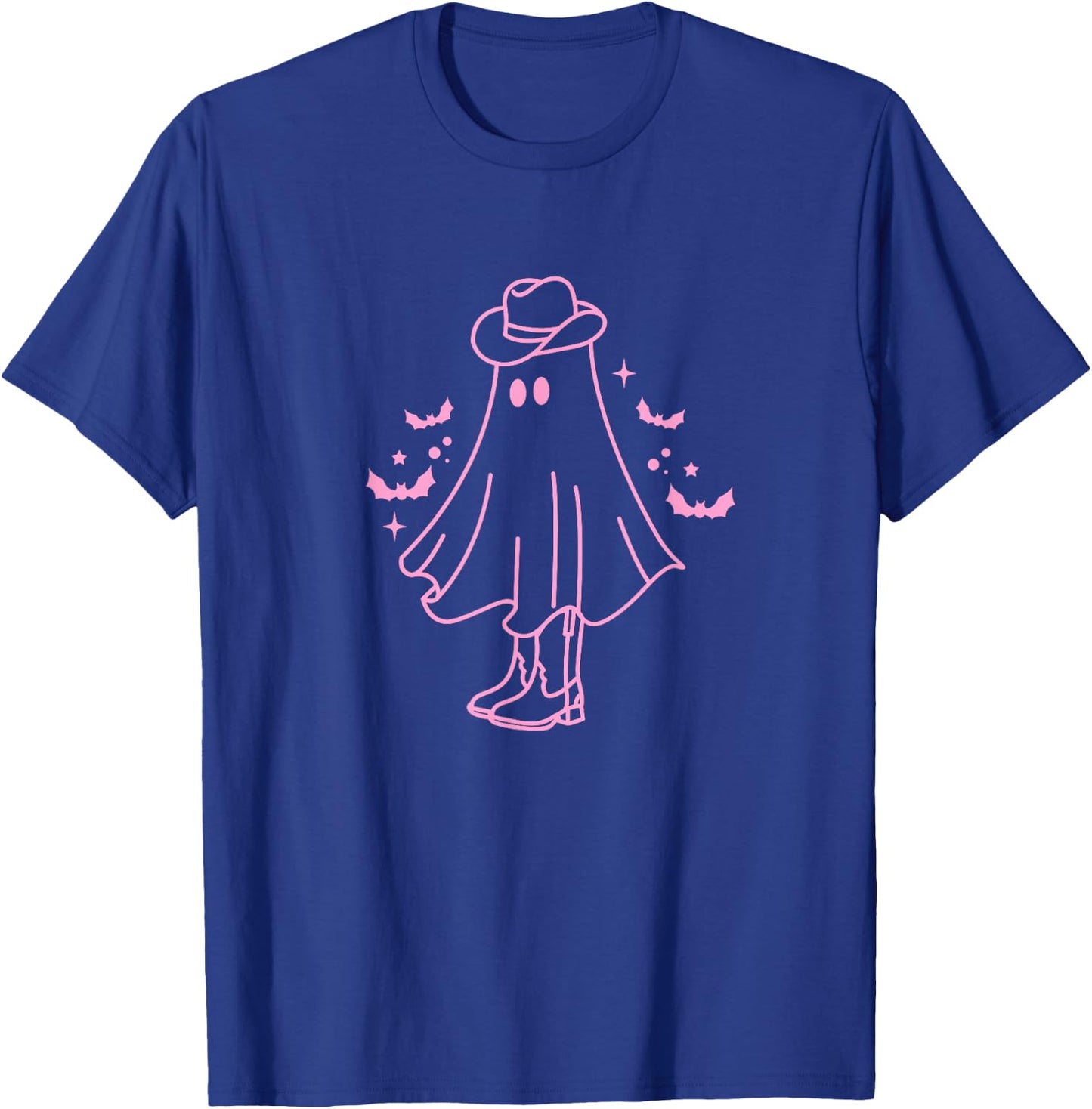 Cute Retro Pink Cowboy Ghost T-Shirt - T-Shirt | Royal