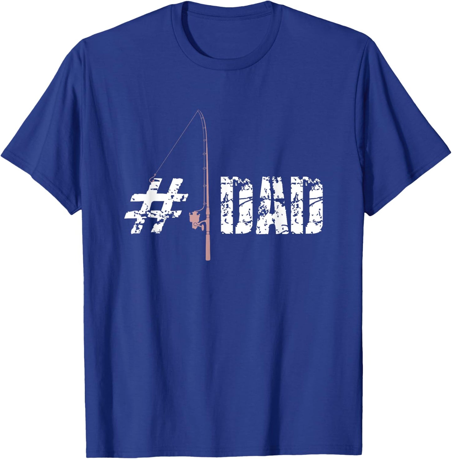 Fishing Dad Number 1 T Shirt Fathers Day Daddy Fish Gift T-Shirt - T-Shirt | Royal