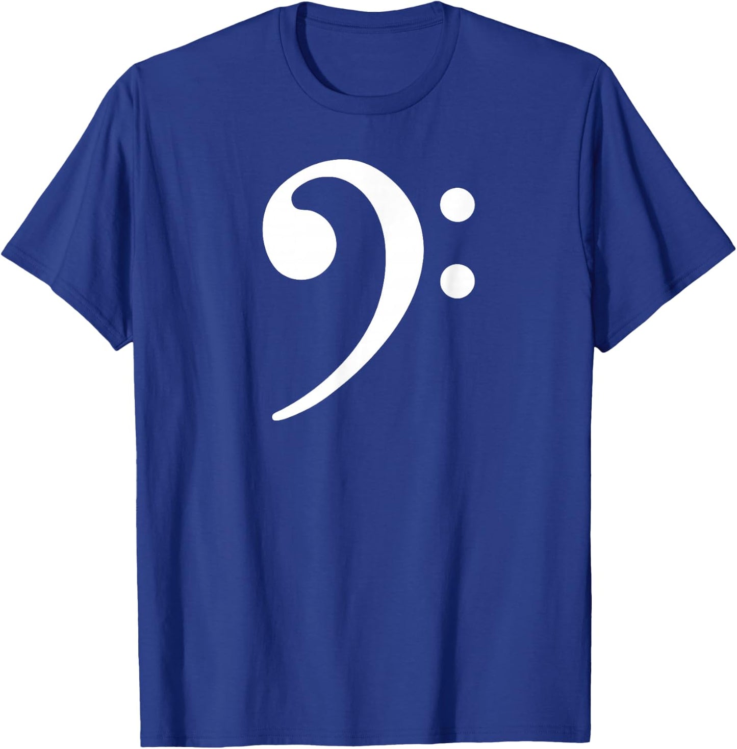 Kickazz Bass Player Bass Note F Key - Bass Clef, Black, Men's Small, Short Sleeve, Classic Fit, Polyester 100% T-Shirt - T-Shirt | Royal
