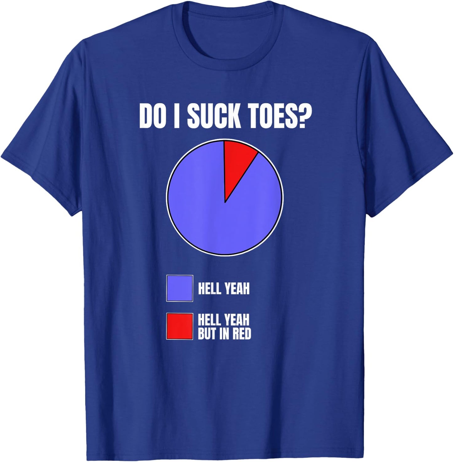 Hell Yeah I Suck Toes Funny Embarrassing For Airport T-Shirt - T-Shirt | Royal