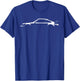 Legendary Racing Sports Car Iconic Racing Car Silhouette T-Shirt - T-Shirt | Royal