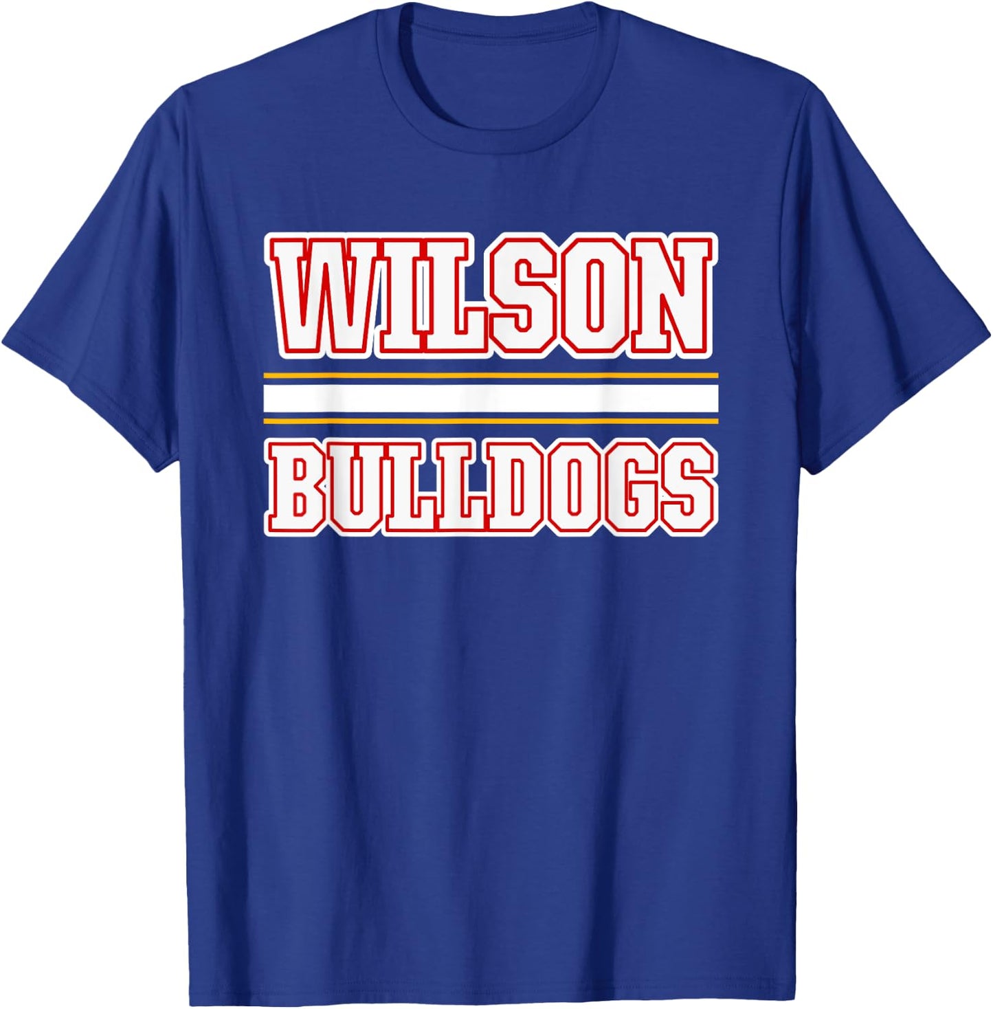 Wilson Bulldogs Horizontal Stripes T-Shirt - T-Shirt | Royal