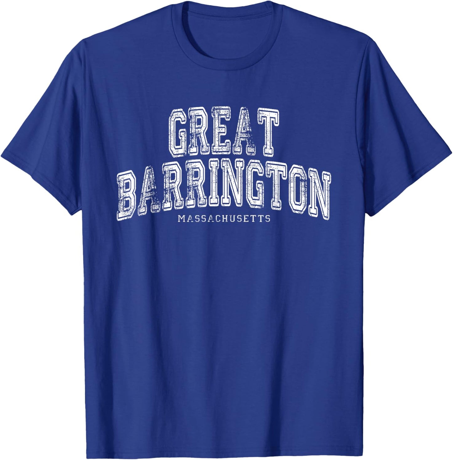 Great Barrington Massachusetts Vintage Retro US City State T-Shirt - T-Shirt | Royal