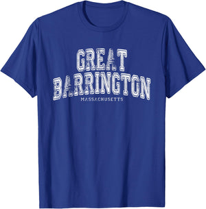 Great Barrington Massachusetts Vintage Retro US City State T-Shirt - T-Shirt | Royal