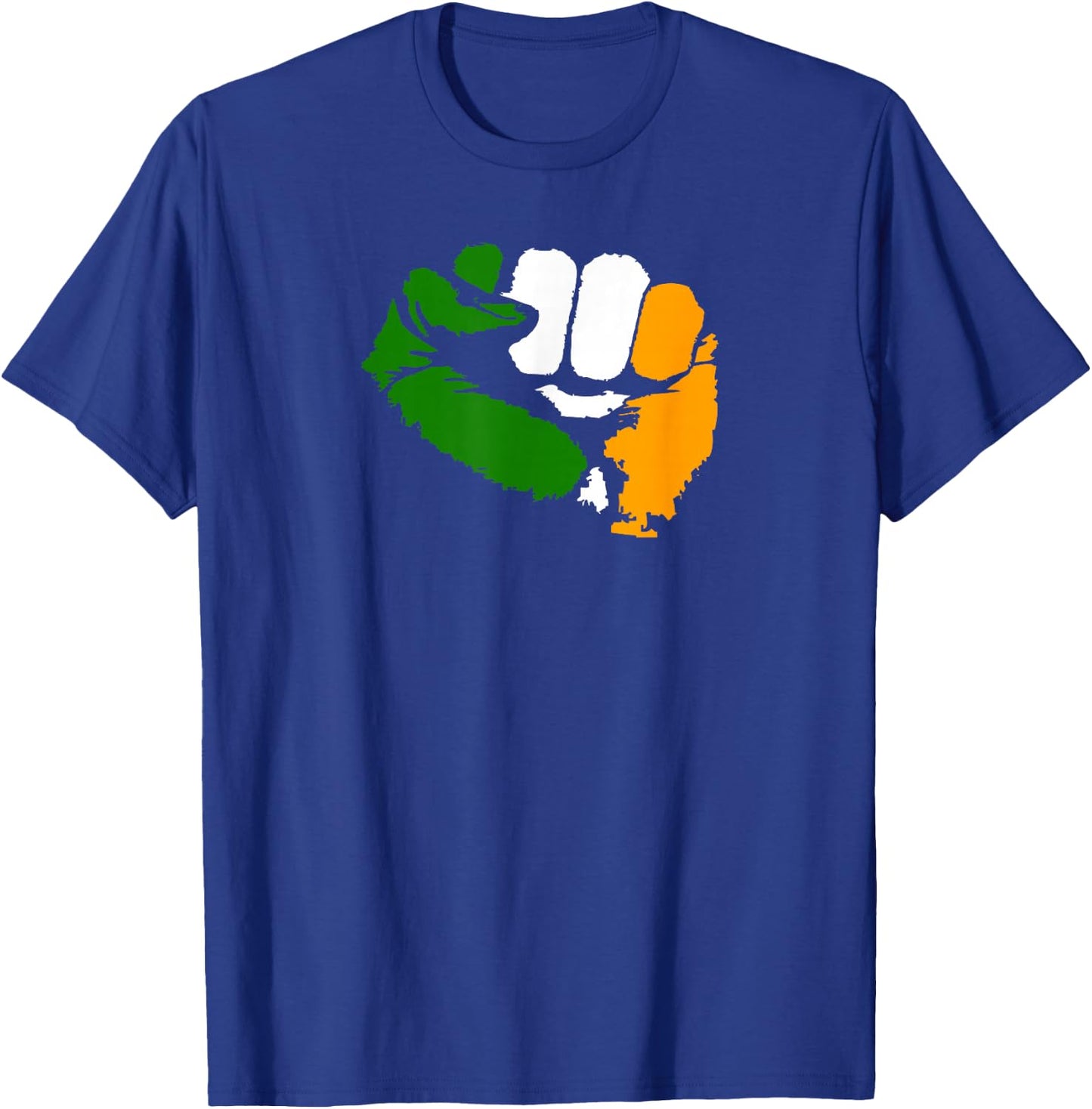 Tricolour Fist Irish Republican Design T-Shirt - T-Shirt | Royal