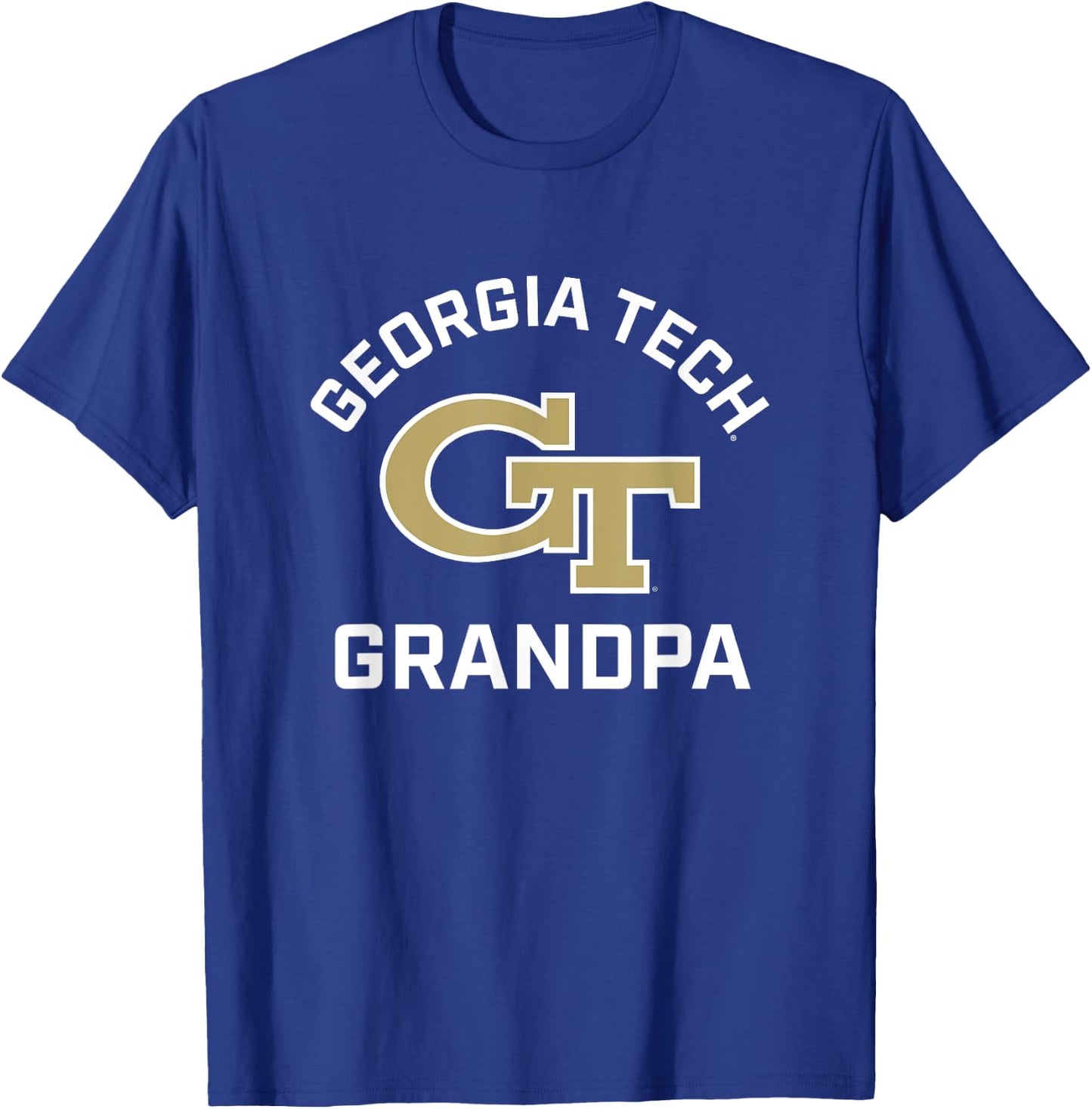 Georgia Tech Yellow Jackets Arched Grandpa T-Shirt - T-Shirt | Royal