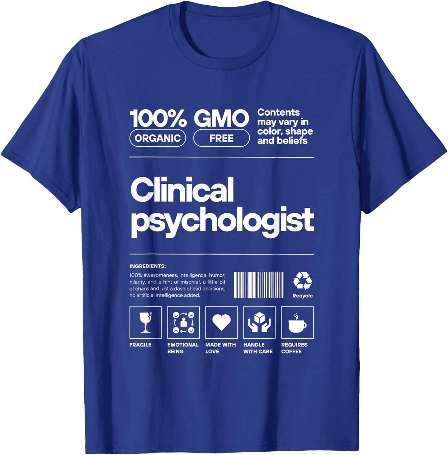 Clinical Psychologist T-Shirt - T-Shirt | Royal