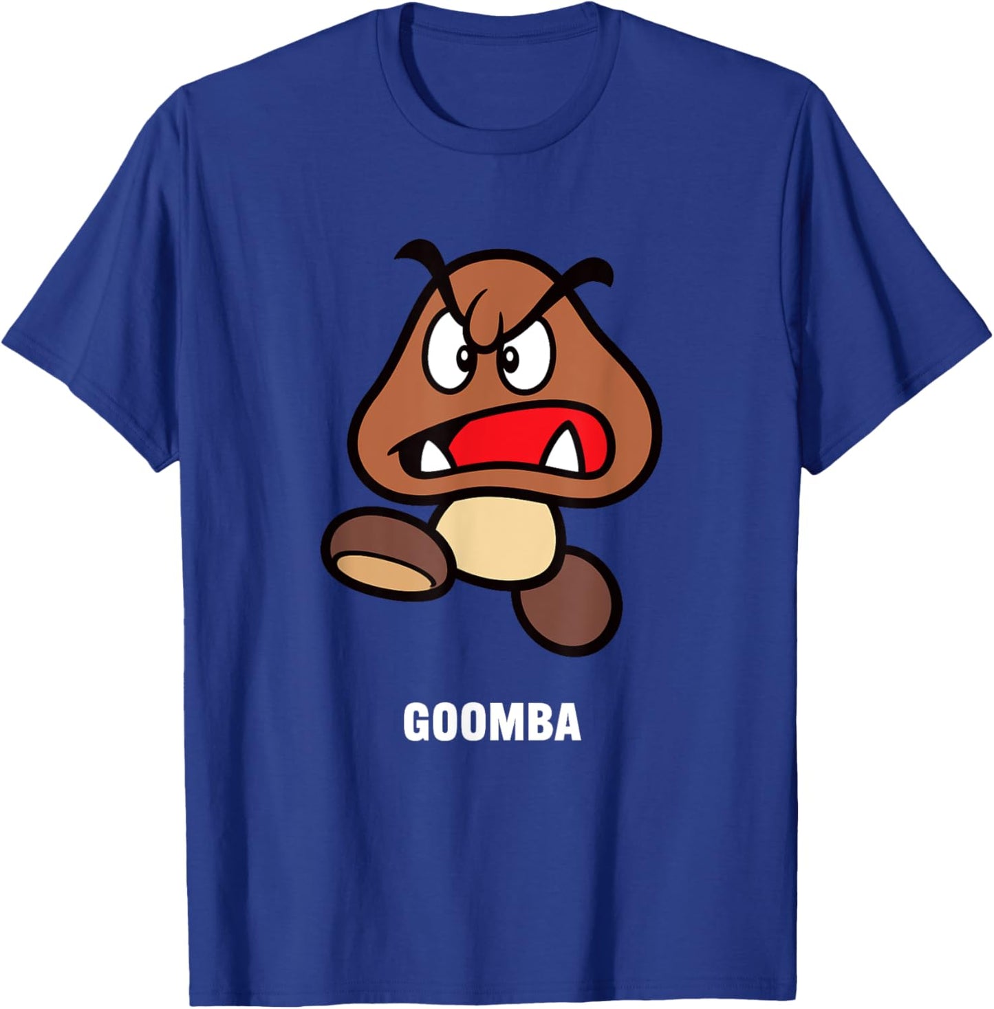 Super Mario Bros Goomba Run Center Icon T-Shirt - T-Shirt | Royal