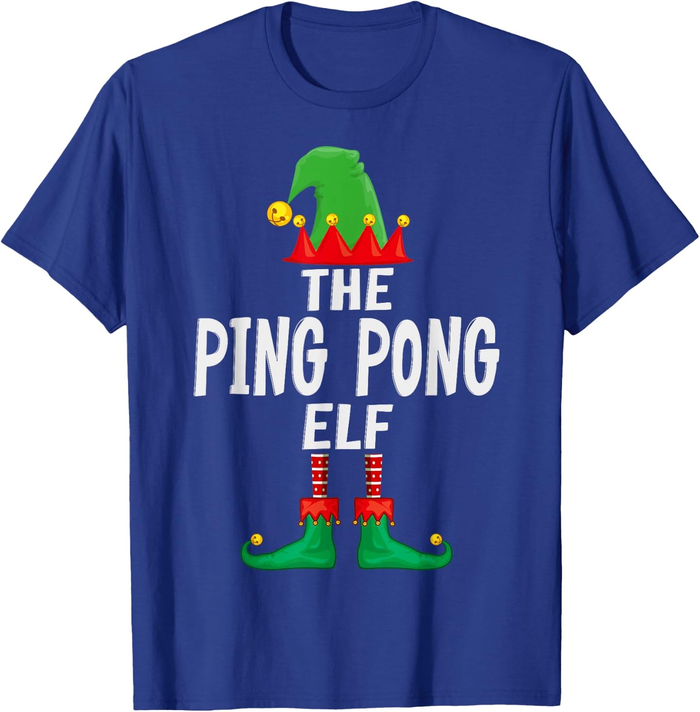 The Ping Pong Elf Matching Family Christmas T-Shirt - T-Shirt | Royal