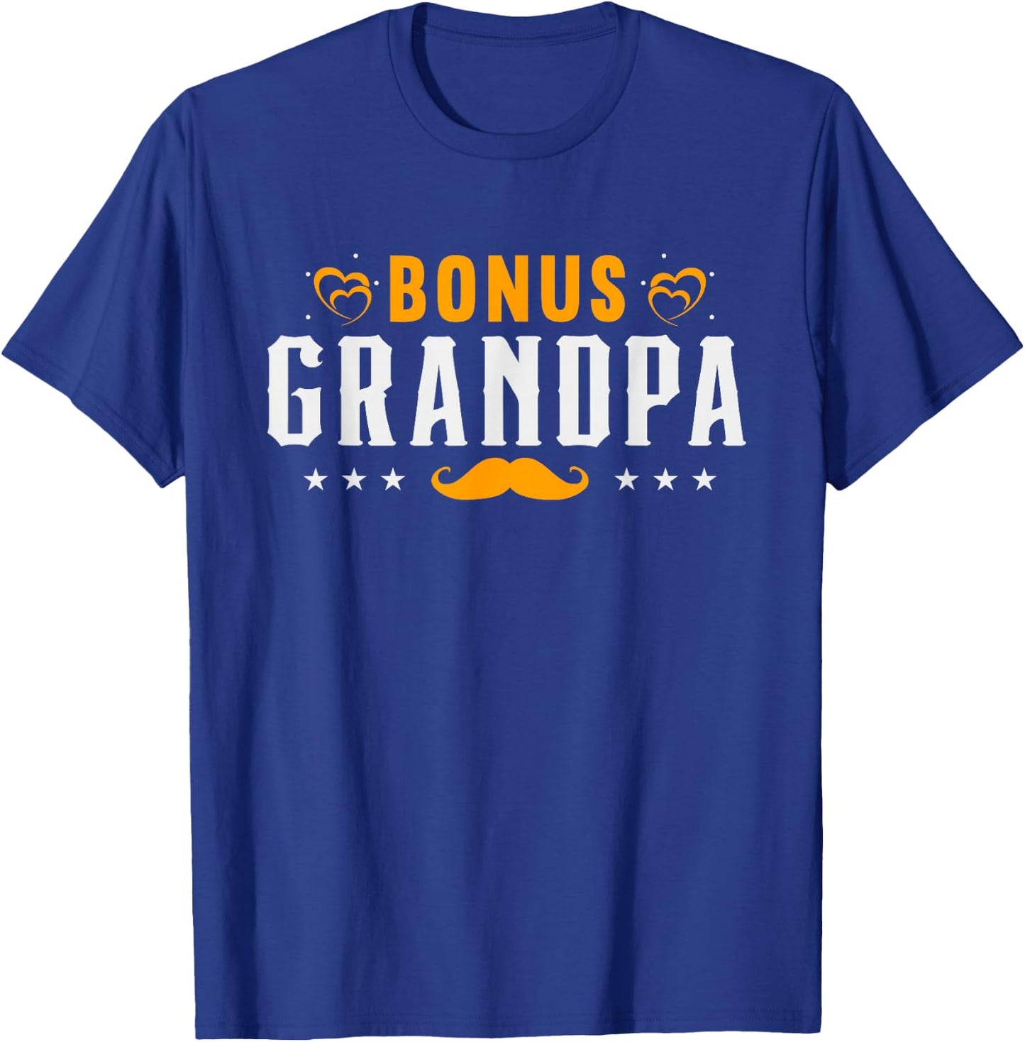 Step Grandpa Bonus Grandpa T-Shirt - T-Shirt | Royal