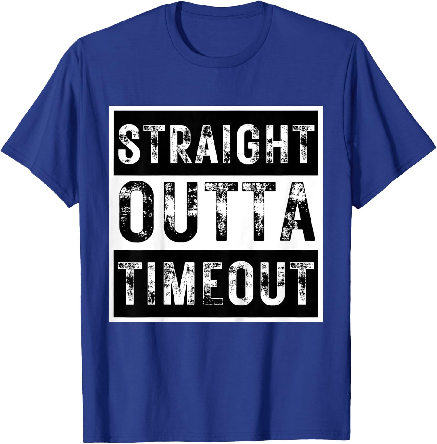Kids Straight Outta Timeout Kids Boy Girl Toddler T-Shirt - T-Shirt | Royal