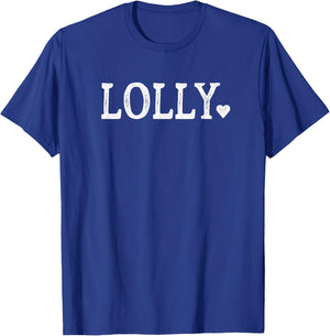 Lolly Gifts Design with Heart Love Lolly T-Shirt - T-Shirt | Royal