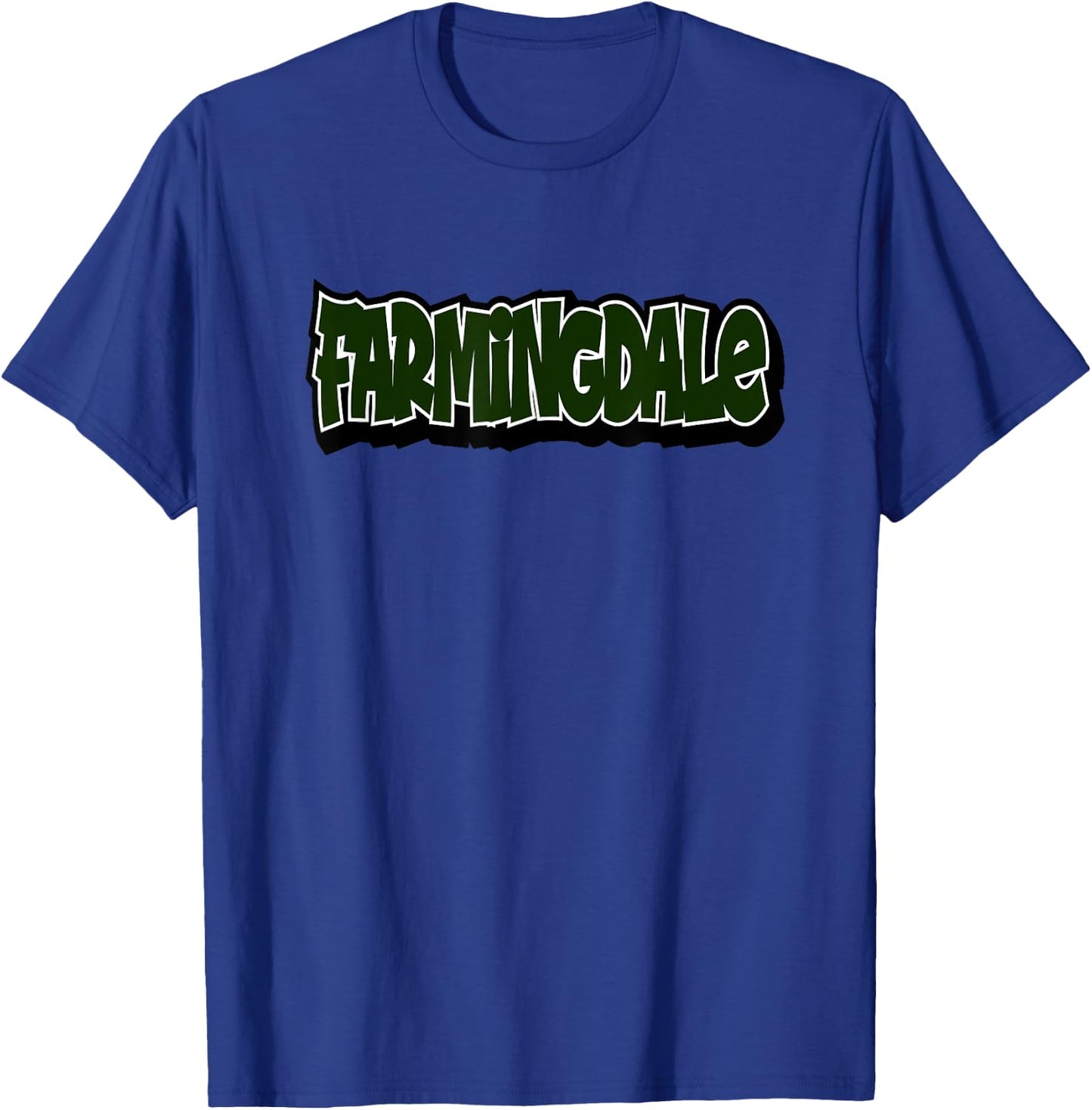 Farmingdale Retro Vintage Style T-Shirt - T-Shirt | Royal