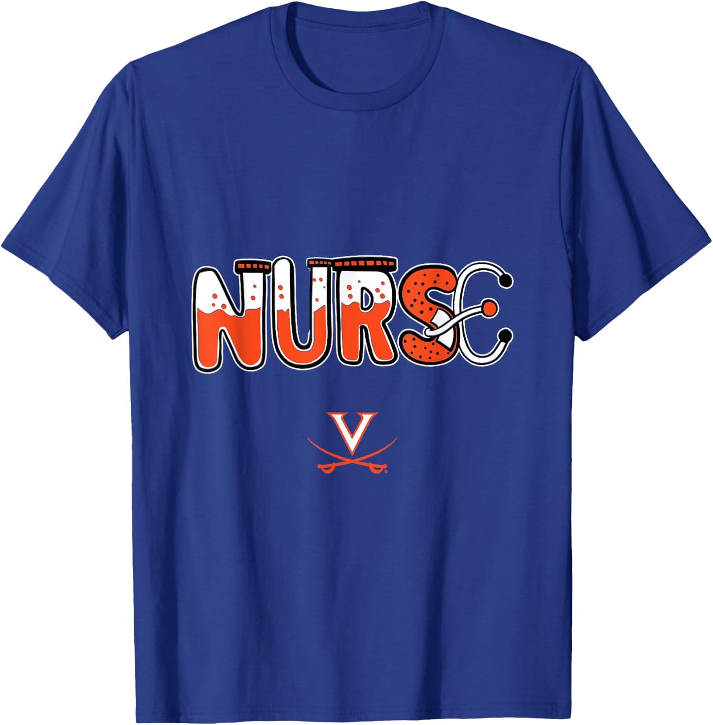Virginia Cavaliers Nurse Things Team T-Shirt - T-Shirt | Royal