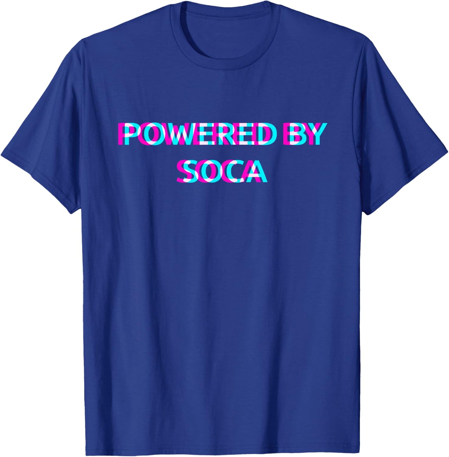 Powered By Soca Music Festival Outfit T-Shirt - T-Shirt | Royal