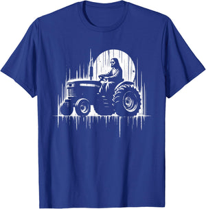 Jesus Tractor - Funny Christian Religious Tractor Driver T-Shirt - T-Shirt | Royal