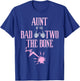 Aunt of the Bad Two The Bone Rock-and-Roll 2nd Birthday T-Shirt - T-Shirt | Royal