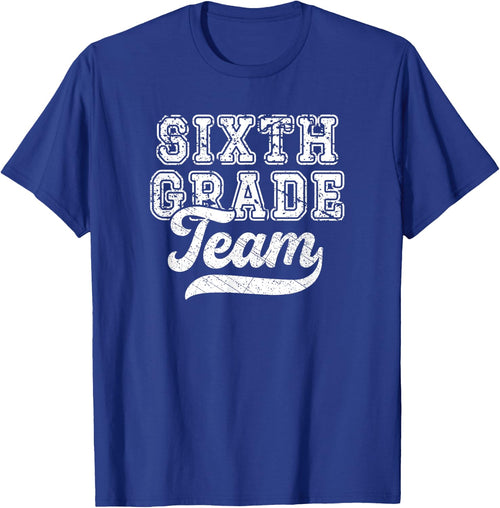 Kids Teacher Sixth Grade Retro Back To School Team 6th Grade