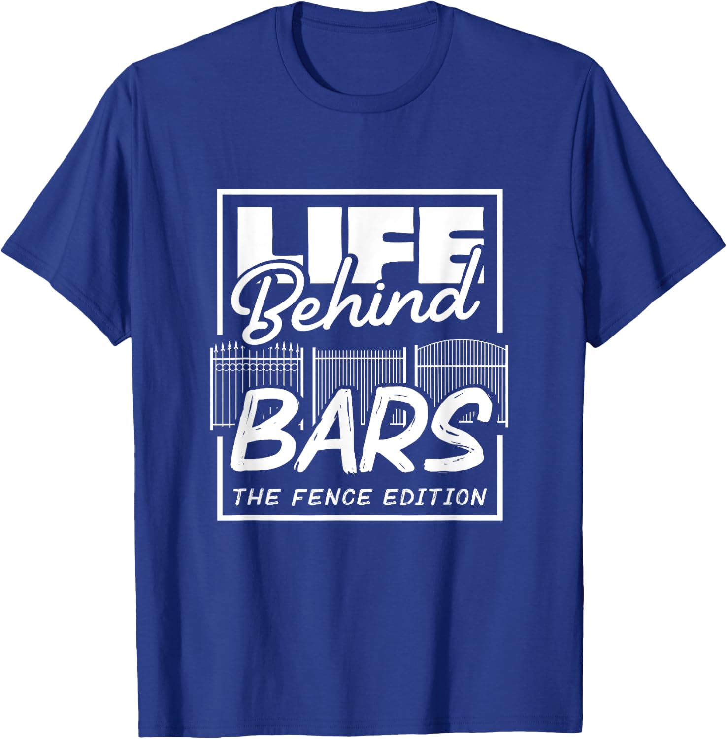 Fence Installer Fence T-Shirt - T-Shirt | Royal