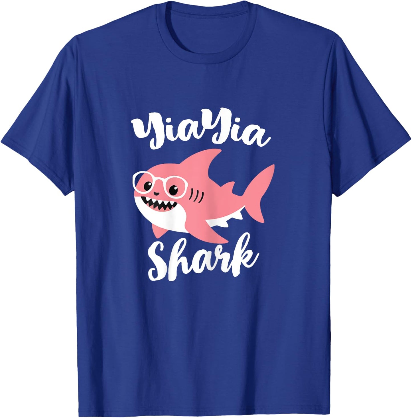 YiaYia Shark Mother's Day Grandma Funny Yia-Yia T-Shirt - T-Shirt | Royal