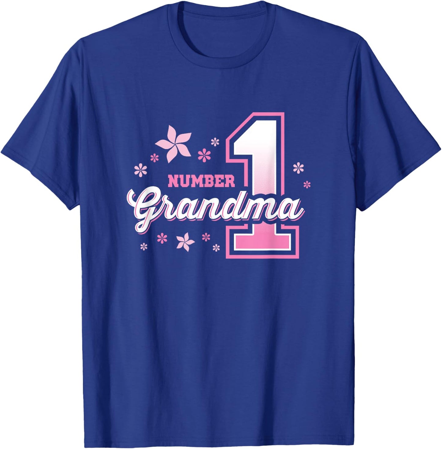 Granny : Number 1 Grandma #1 T-Shirt - T-Shirt | Royal