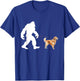 Bigfoot And Golden Retriever - Canine Lover Dog Owner Women Girls Kids T-Shirt - T-Shirt | Royal