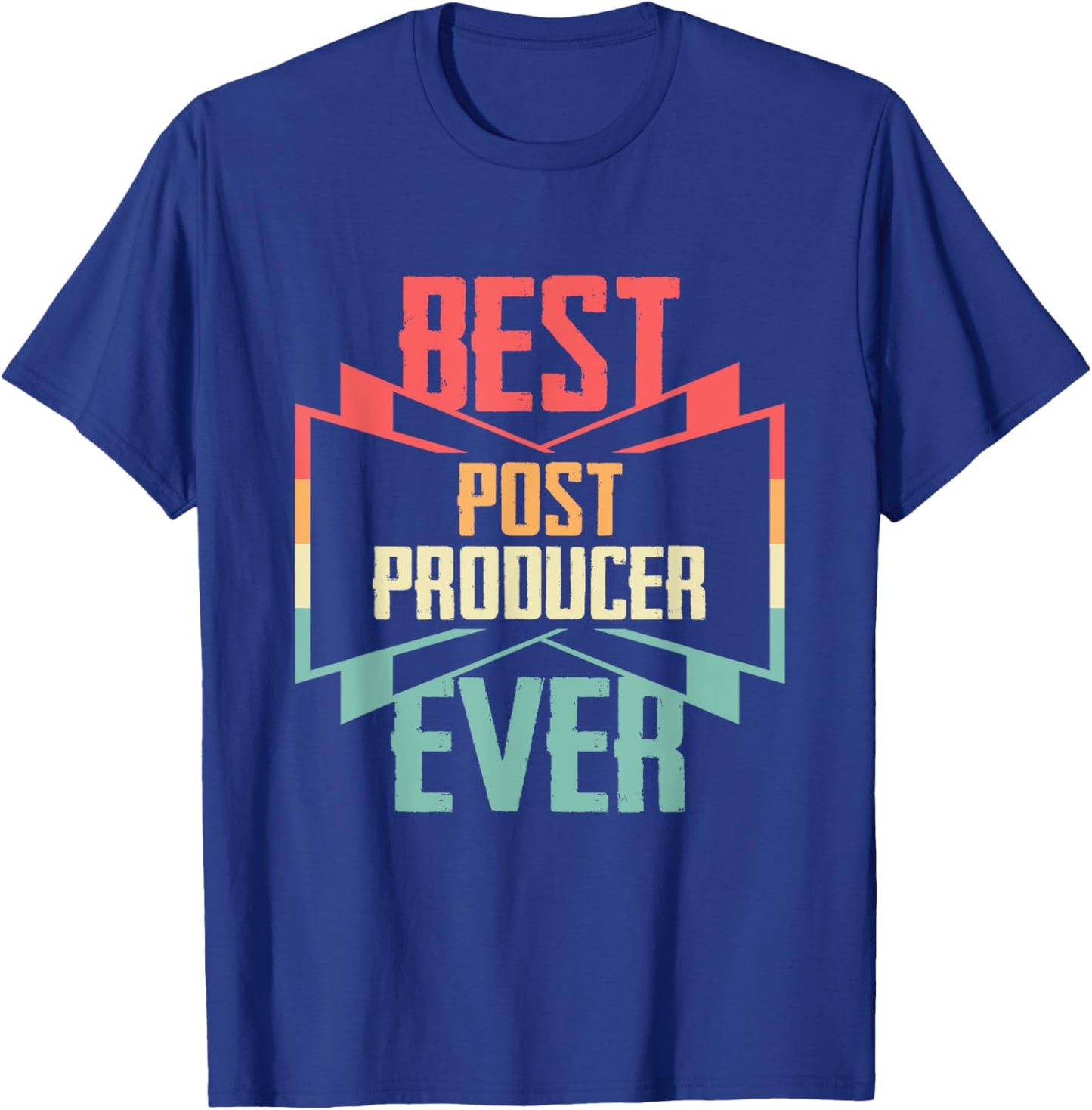 Vintage Best Post Producer Ever T-Shirt - T-Shirt | Royal