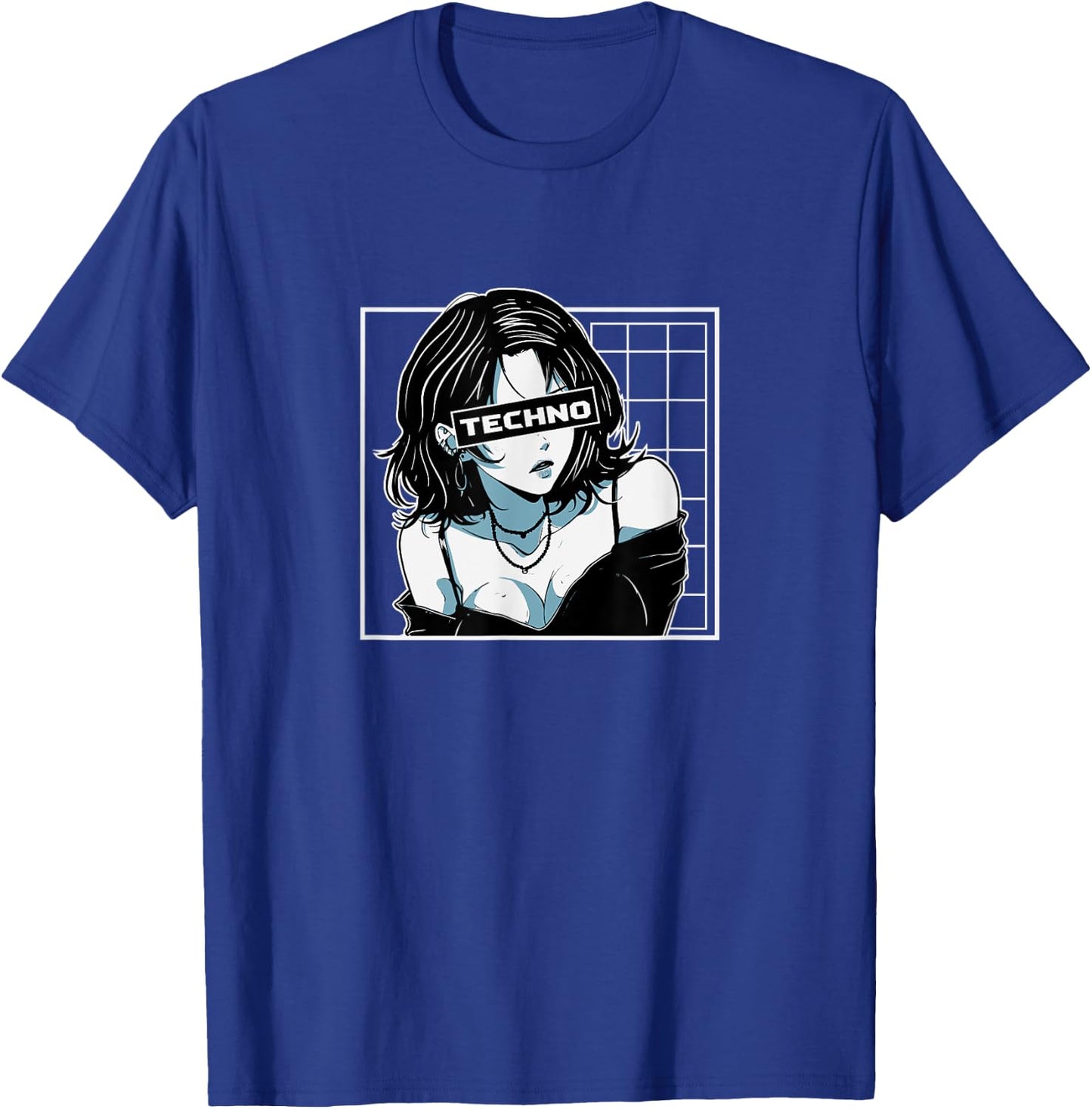 Techno & Anime,Kawaii Anime Girl Loves Hardcore Techno Music T-Shirt - T-Shirt | Royal