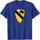 1st Cavalry Division - 1st CAV - Center T-Shirt - T-Shirt | Royal
