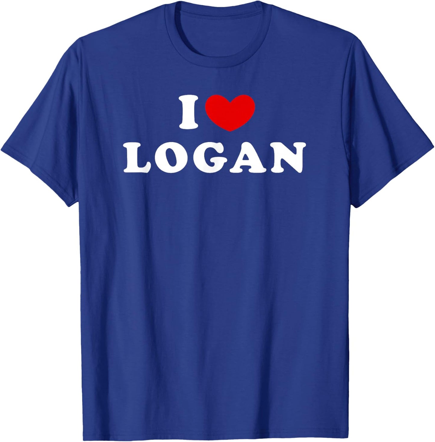 I Love Logan, I Love Logan T-Shirt - T-Shirt | Royal
