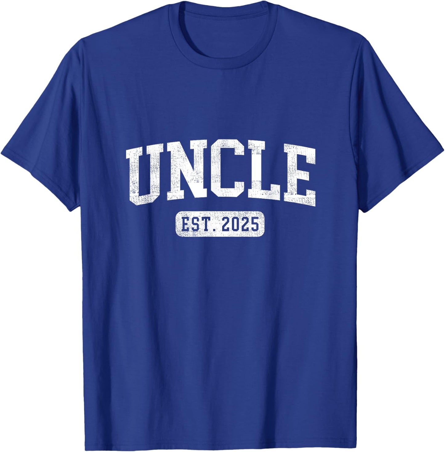 Uncle Est 2025 Promoted To Uncle Announcement T-Shirt - T-Shirt | Royal