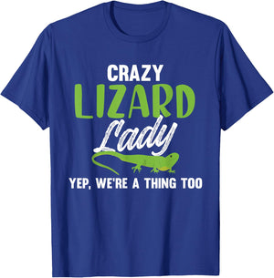 Hilarious Crazy Lizard Lady Meme - Lizard Mom T-Shirt - T-Shirt | Royal