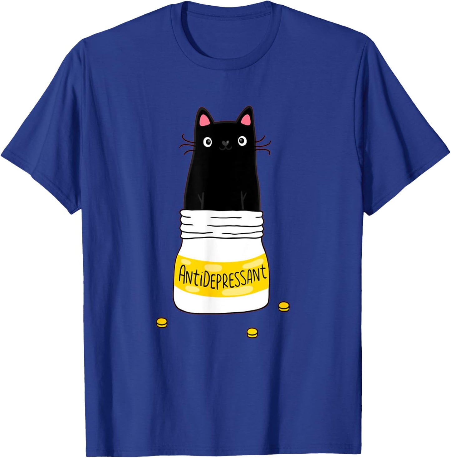 Cute Funny Cat T-Shirt - T-Shirt | Royal