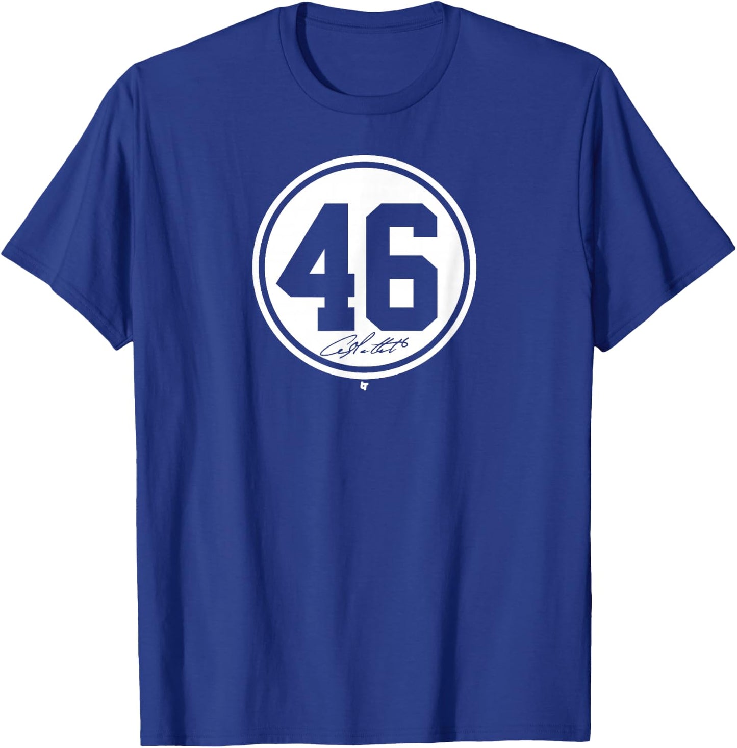 BreakingT Andy Pettitte Number Circle New York Baseball T-Shirt - T-Shirt | Royal