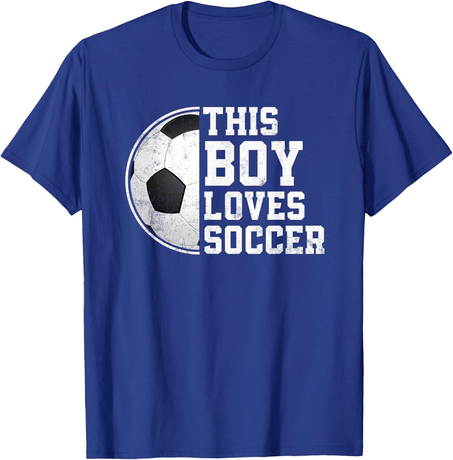 Soccer Boy This Boy Loves Soccer Player T-Shirt - T-Shirt | Royal