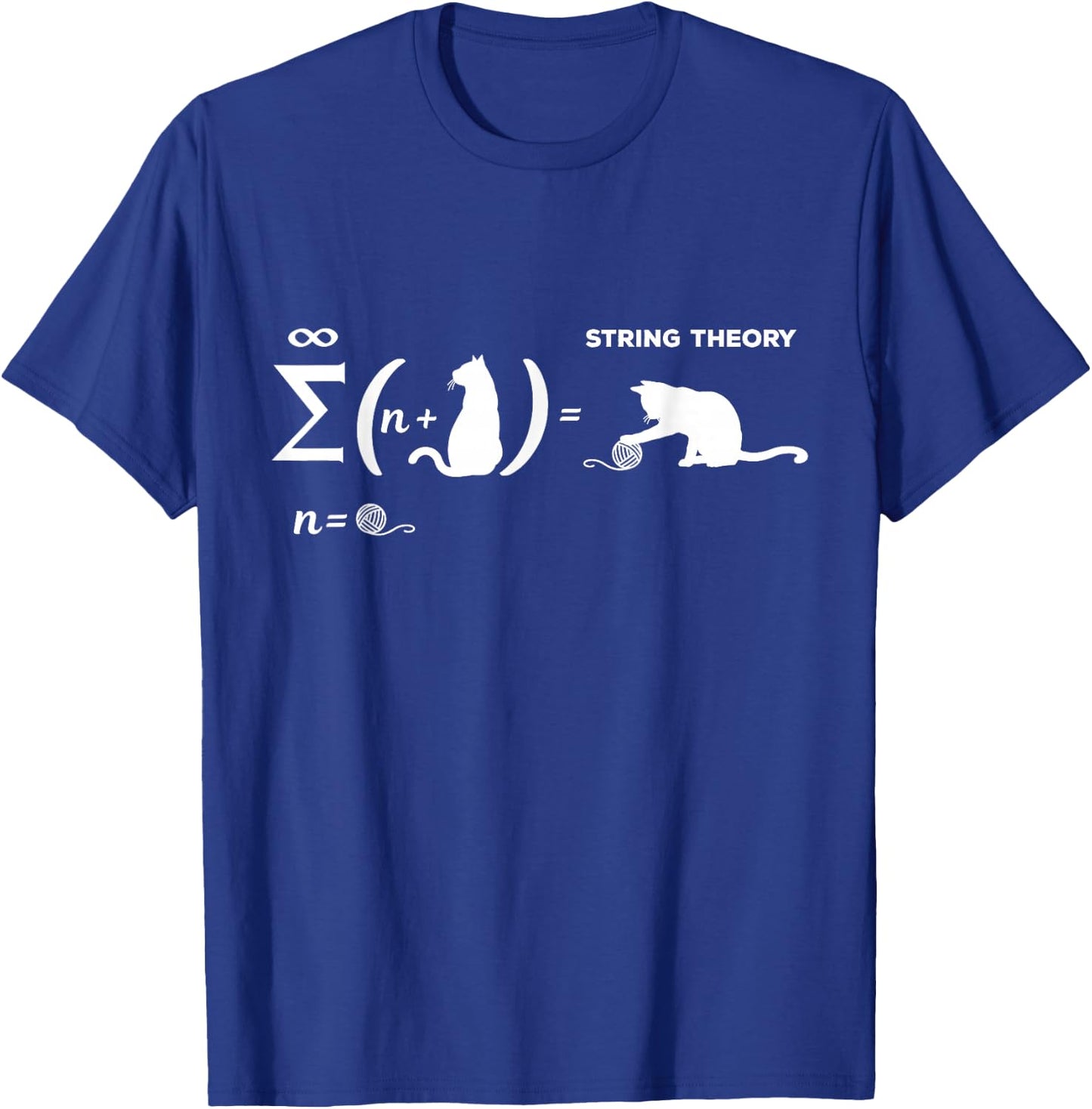 Schrödingers String Theory - Cat Physicist Quantum Mechanics T-Shirt - T-Shirt | Royal