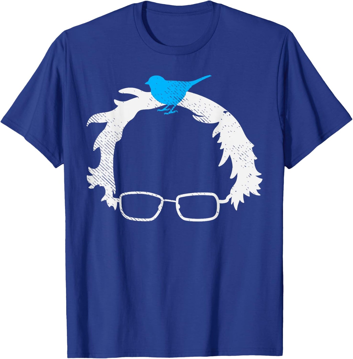 Bernie Sanders Wig Blue Bird Glasses 2020 Election President T-Shirt - T-Shirt | Royal