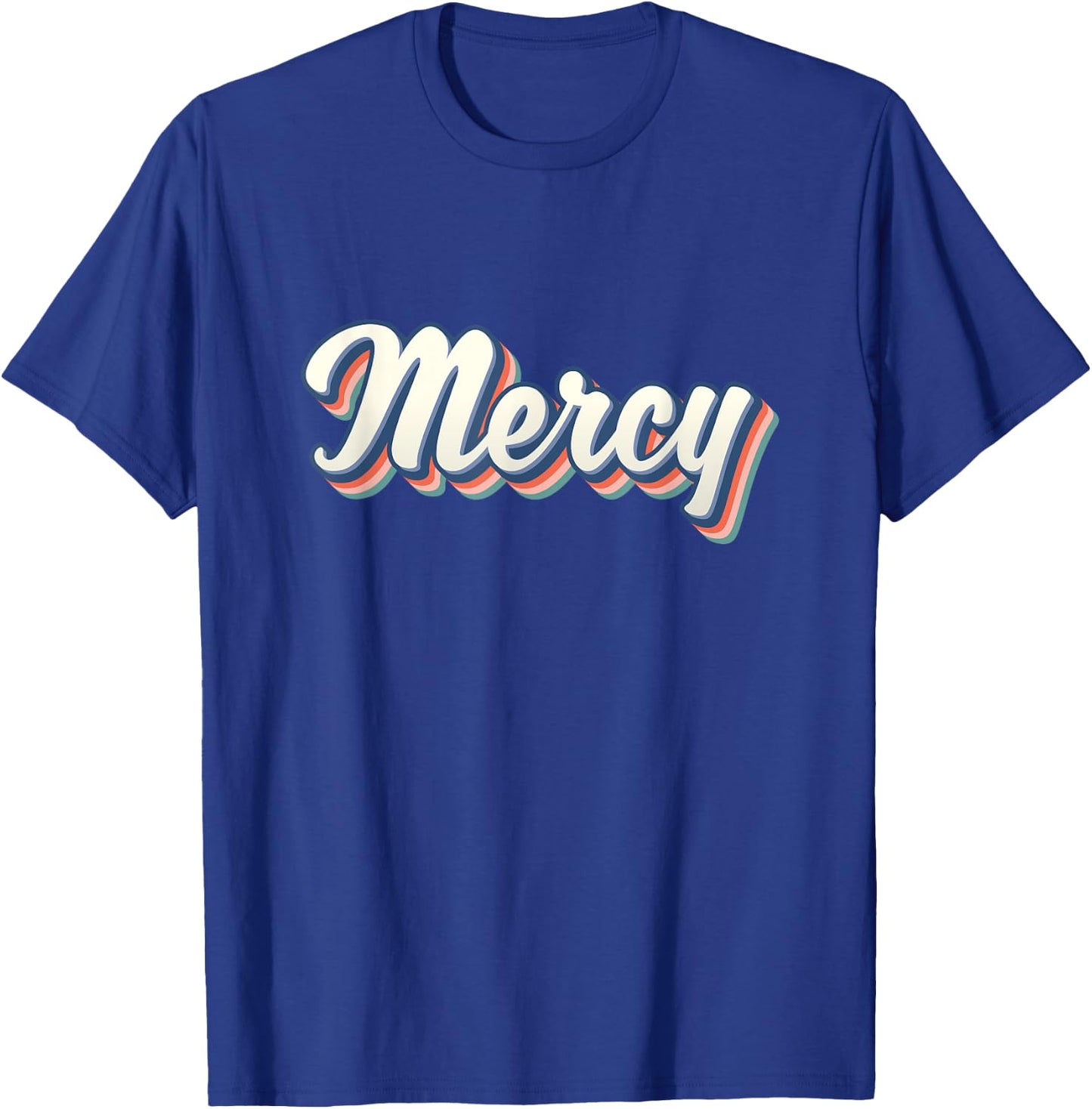 Mercy Youth Vintage Women First Name Mercy T-Shirt - T-Shirt | Royal