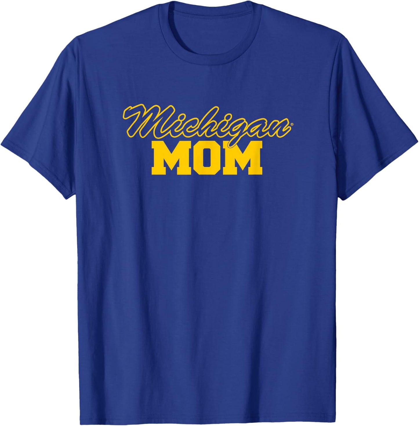 University of Michigan Wolverines U of M Mom T-Shirt - T-Shirt | Royal