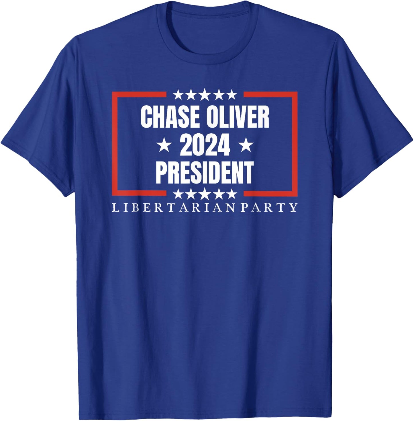 Chase Oliver For President Libertarian Party 2024 T-Shirt - T-Shirt | Royal