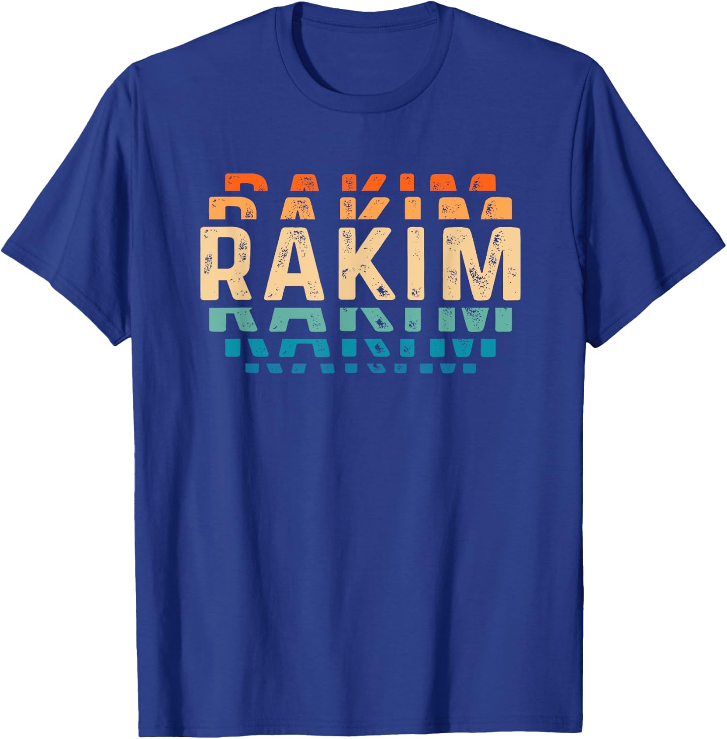 Rakim Vintage Love Heart Rakim Personalized Retro Rakim T-Shirt - T-Shirt | Royal