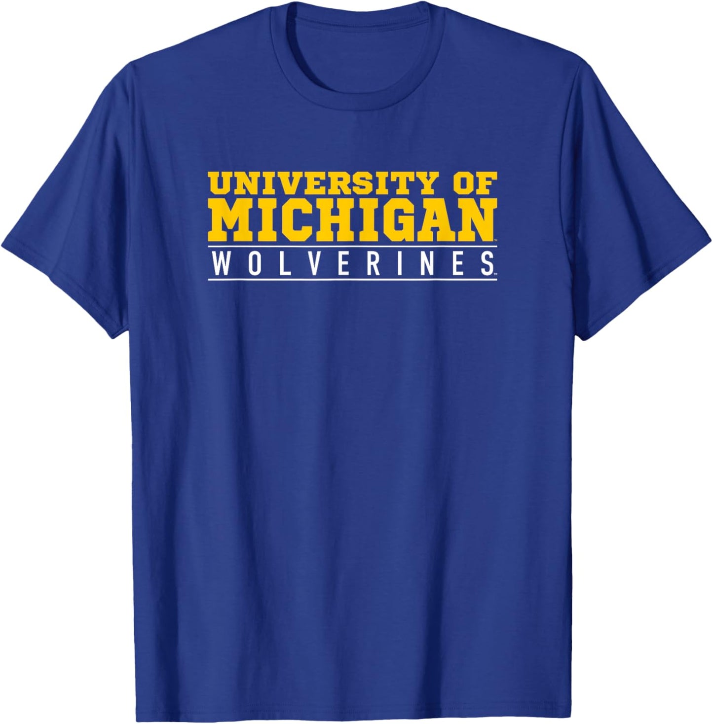 University of Michigan Wolverines U of M Between the Lines T-Shirt - T-Shirt | Royal