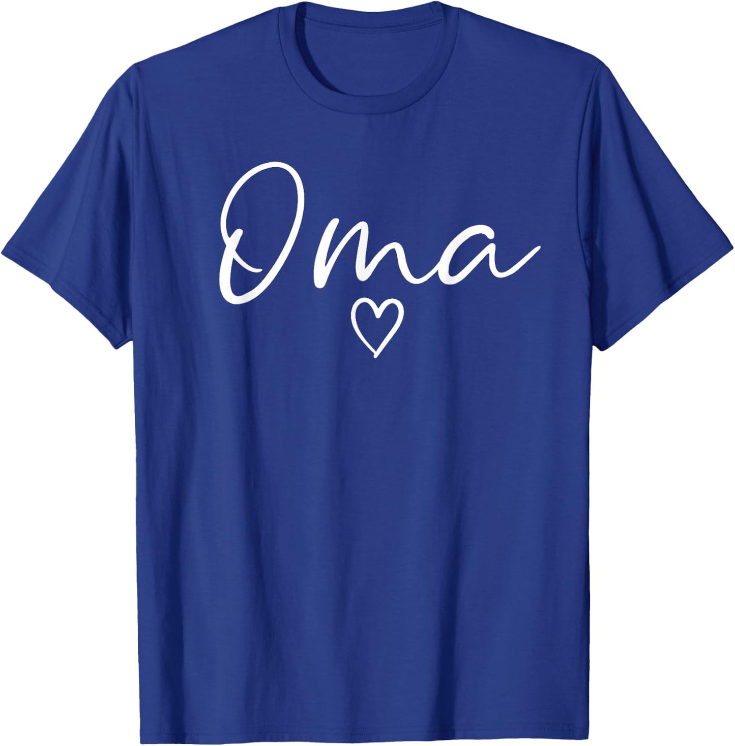 Oma Gifts Grandma Heart Mother's Day Oma T-Shirt - T-Shirt | Royal