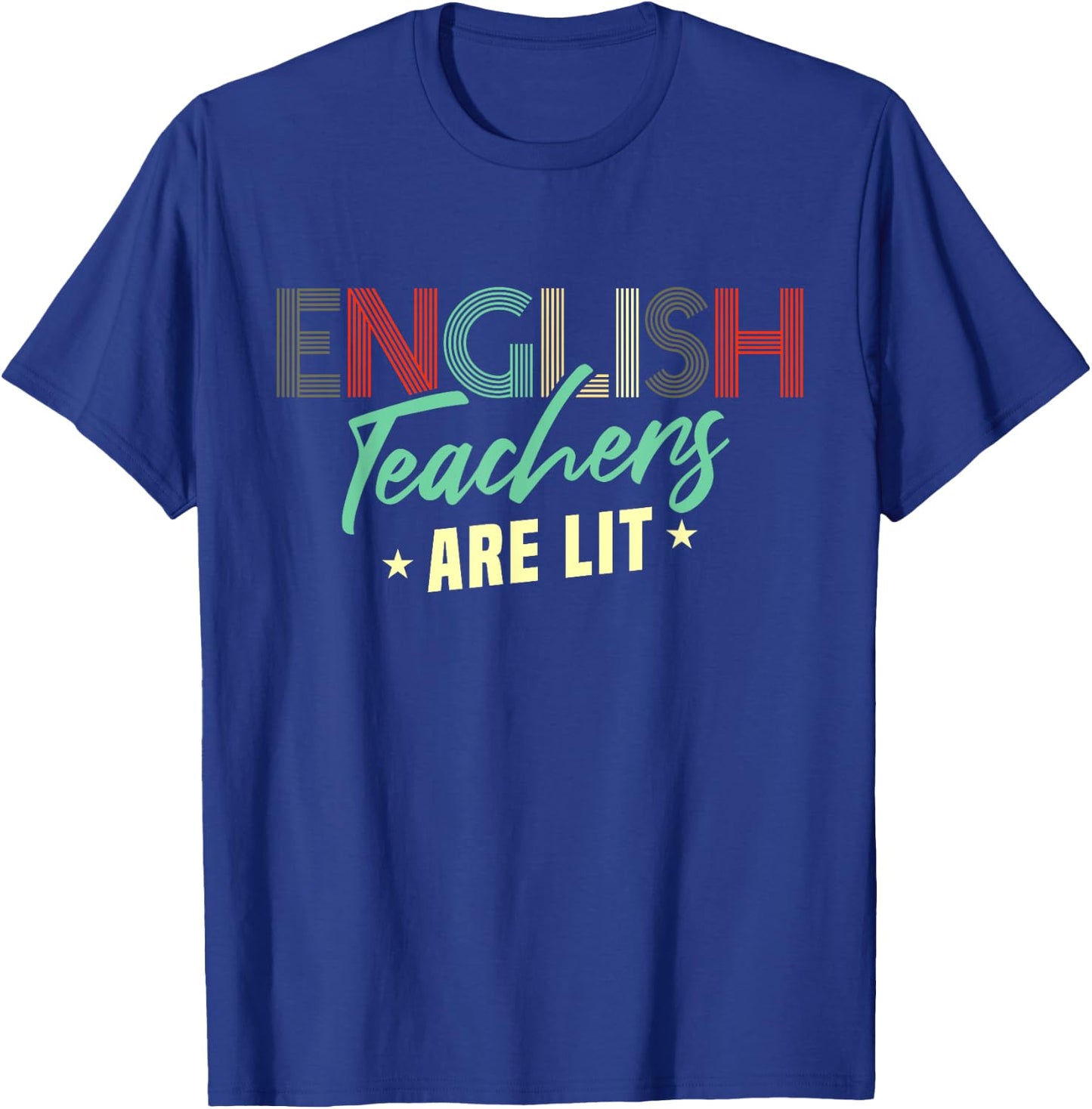 Funny English Teacher School Teaching T-Shirt - T-Shirt | Royal