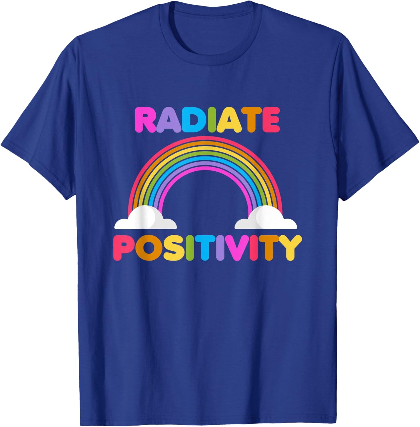 Radiate Positivity Shirt meditation & Inspirational Yoga T-Shirt - T-Shirt | Royal