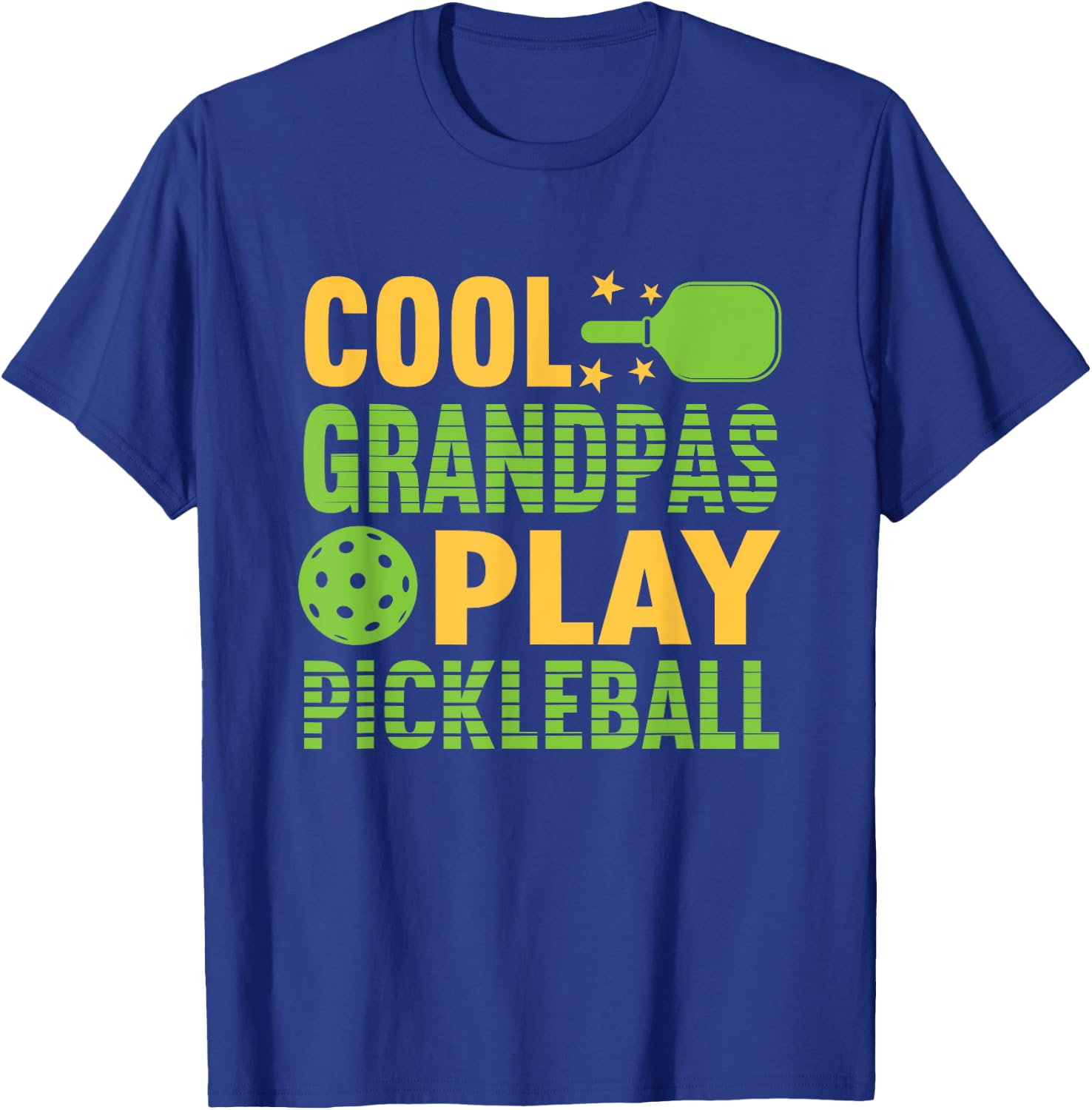 Pickle Ball Cool Grandpas Play Pickleball Pickleball Grandpa T-Shirt - T-Shirt | Royal