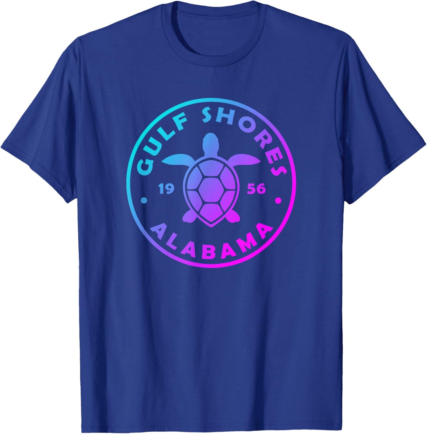 Gulf Shores Alabama Sea Turtle Boys Girls Tie Dye Souvenir T-Shirt - T-Shirt | Royal
