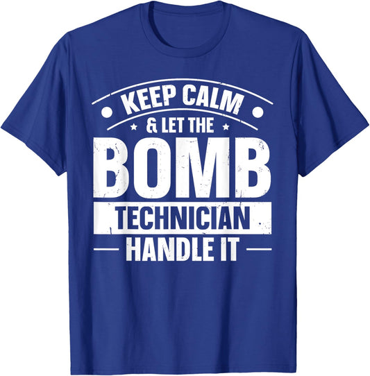 Eod Tech Bomb Technician Design for a Bomb Technician T-Shirt - T-Shirt | Royal