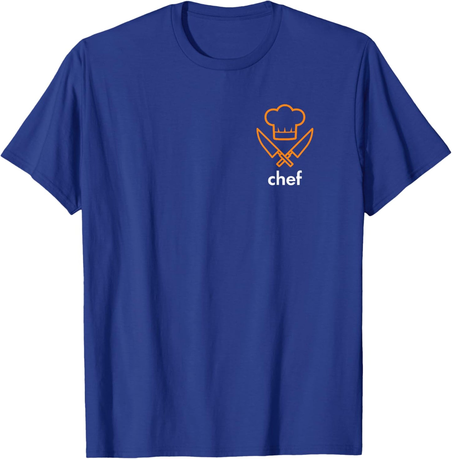 Chef Chest Pocket Knife . Kitchen, Cooking, Food T-Shirt - T-Shirt | Royal